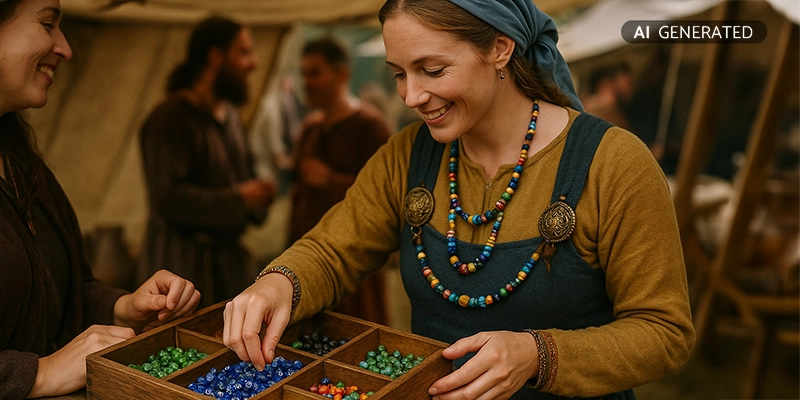 Antiken Schmuck basteln im reenactment | Der Römer Shop