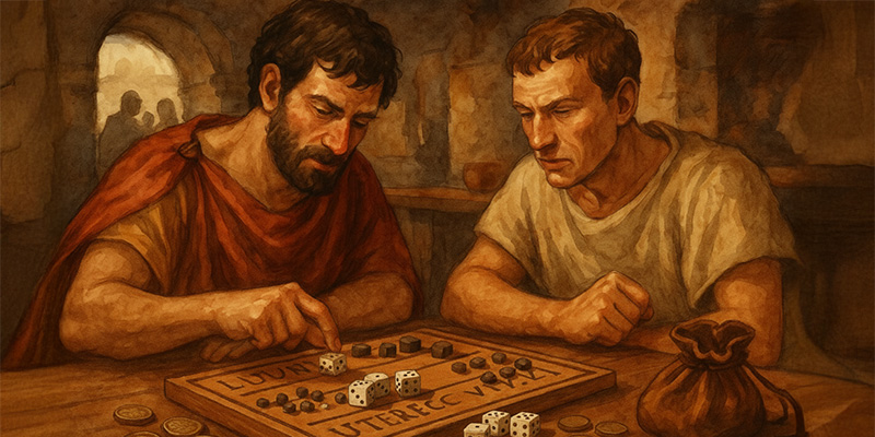 Römische Würfelspiele und Ludus duodecim scripta im Stil der Antike | Der Römer Shop
