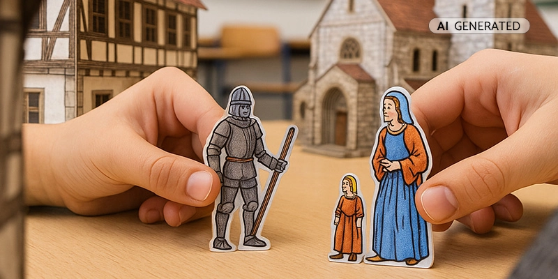 Bastelvorlagen Thema Mittelalter im Unterricht | Der Römer Shop