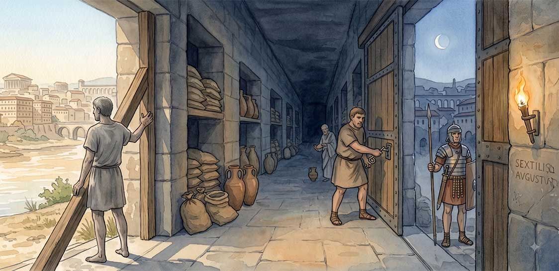 Sextilis wird Augustus: Der Monat, in dem Rom seinen Reichtum wegschloss - Römischer August: Vulcanus, Ops und Roms volle Speicher | Der Römer Shop