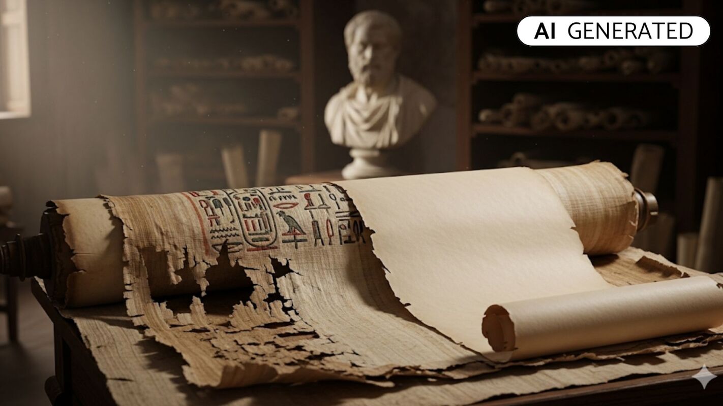 Le papyrus disparu  - Du papyrus au parchemin : la disparition d\'un support d\'écriture 