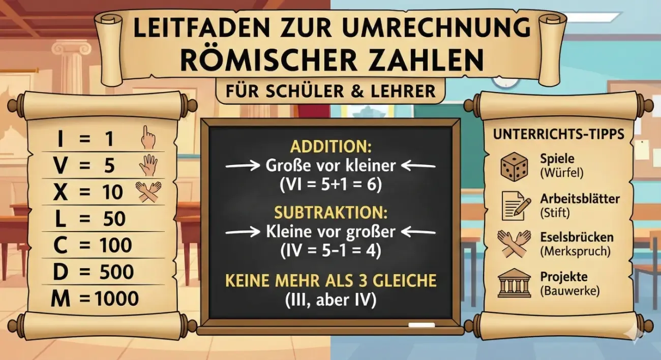 Römische Zahlen umrechnen - Römische Zahlen umrechnen | So gehts