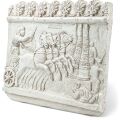 Relieve Carrera de cuadrigas en el Circo Máximo de Roma, réplica de museo, decoración mural romana antigua