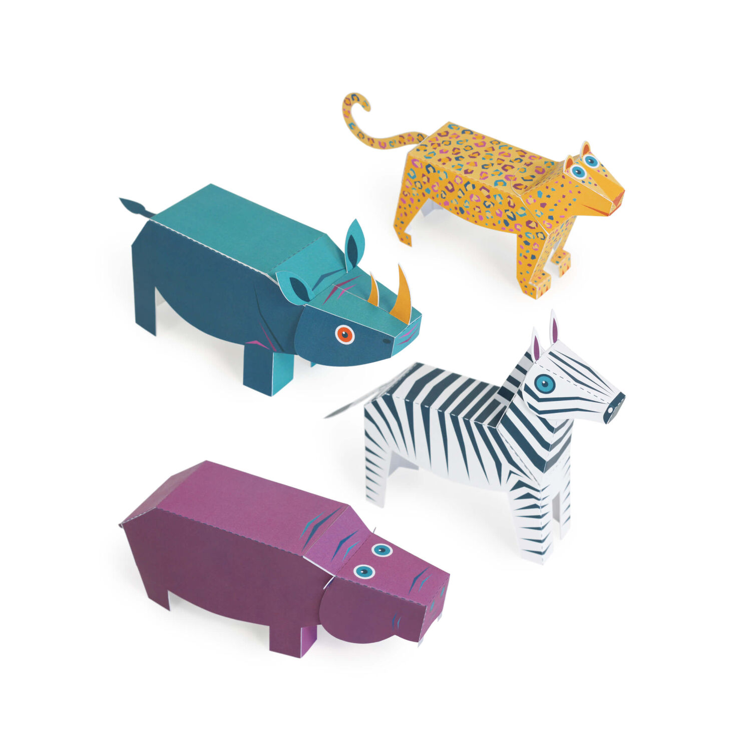 Buy Savannah Animals cut out paper toys model | Craft sheet | Roman S