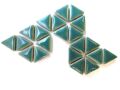 Glaced Mosaic Triangles, Phthalo Green 15 x15x15mm, 50g