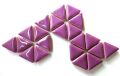 Glaced Mosaic Triangles, Pretty Purple 15 x15x15mm, 50g