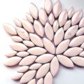 Mosaico ovalado de piedra  Sweet Pink, 14-21mm x 5mm, 50g