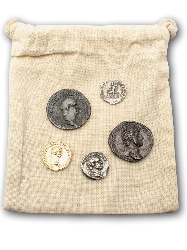 Réplicas de juegos de monedas romanas