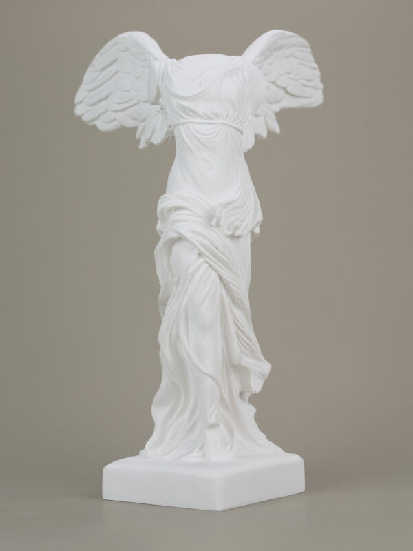 Statue Nike von Samothrake Siegesgöttin Figur Skulptur 19cm weiß