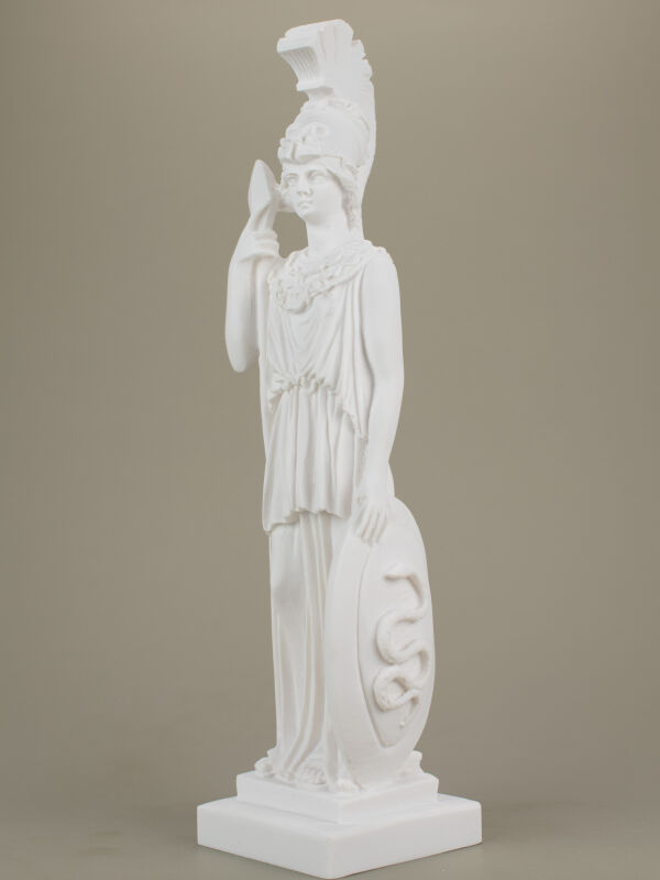 Statue Pallas Athene Göttin der Weisheit Figur Skulptur 26cm weiß