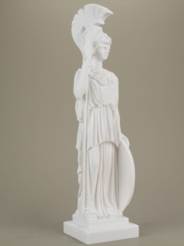 Statue Pallas Athene Göttin der Weisheit Figur Skulptur 26cm weiß