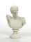 Estatua Hermes Mensajero de los Dioses Figura Escultura 15cm Blanco