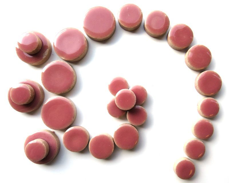 Mosaico Rosa Mosaicos Cerámicos Glaseados Rosa | Tienda Romana - Tienda Romana