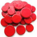 XL Ceramic Discs, Poppy Red,  25/30/35mm Diametro, 100g