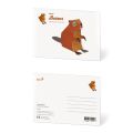 Beaver postcard kit