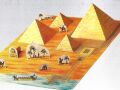 Pyramids craft template Egypt - cardboard model
