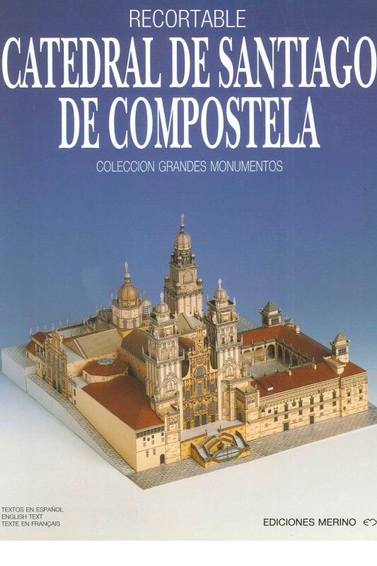 Cut out sheet of  Kathedral de Santiago de Compostela