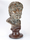 Seneca Lucius Annaeus bust bronze