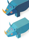 Rhino Maxi Craft Sheet Paper Models