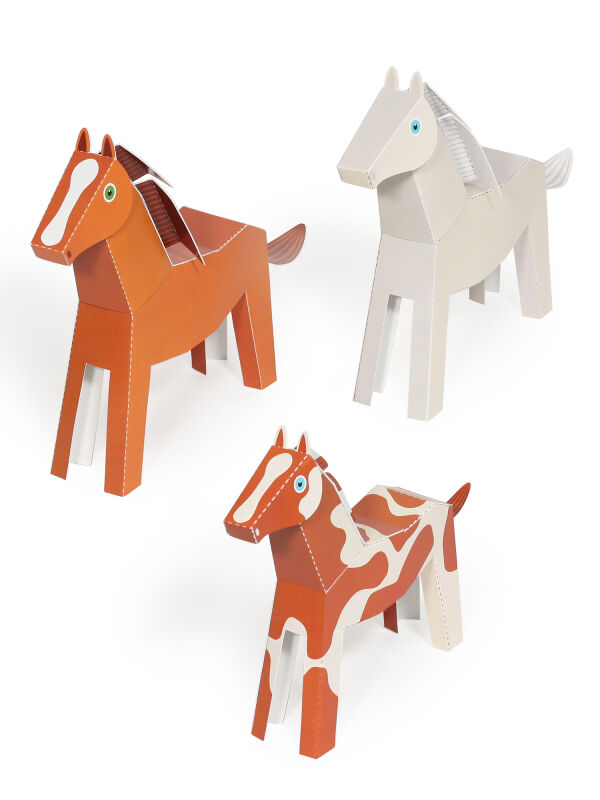 Horses craft template