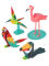 Tropical Birds Craft Template
