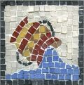 Juego de mosaico signo zodiacal Acuario - Zodiaco 9x9cm