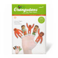 Fingerpuppen Papier Orangutans
