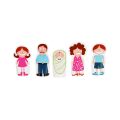 Craft idea finger puppets Family