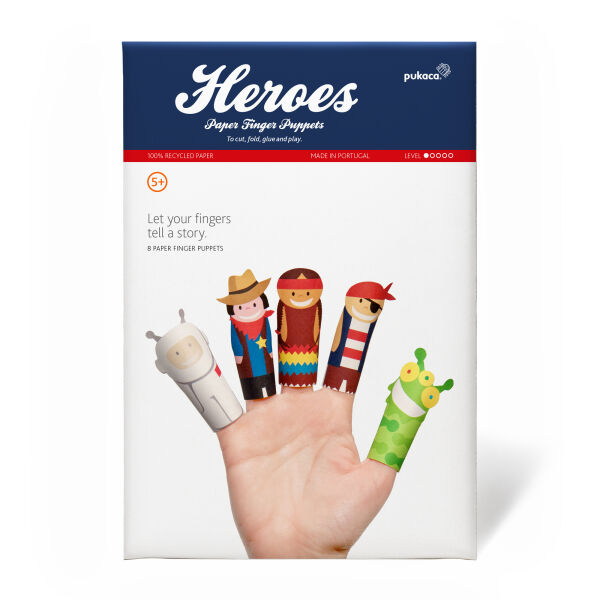 Craft idea finger puppets Heros