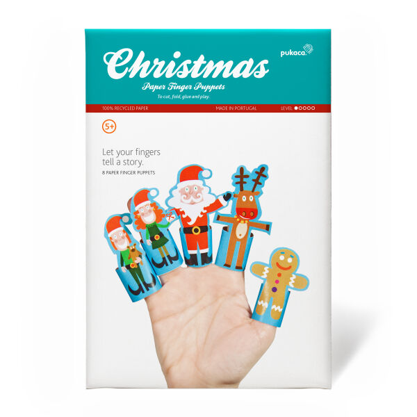 Fingerpuppen Papier Weihnachtsgeschichte