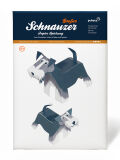 Hund Schnauzer Maxi, DIY Bastelbogen für Papiermodelle, Kartonmodellbau, Papercraft | 100% Recyclingpapier