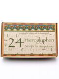 Hieroglyphics stamp set with ink pad children set - 24 Egyptian stamps