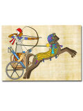 Coloring page Egypt 30x20cm Ramses chariot outline image...