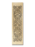 Lesezeichen Kelten Ornament 1 selbst basteln aus Pergamentersatz