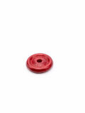 Beads bone red with carving 12x4mm, 5pcs.