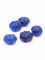 Perlas de vidrio melón azul 8-10mm, 5pcs.