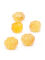Melonen Glasperlen Gelb 8-10mm, 5 Stk.