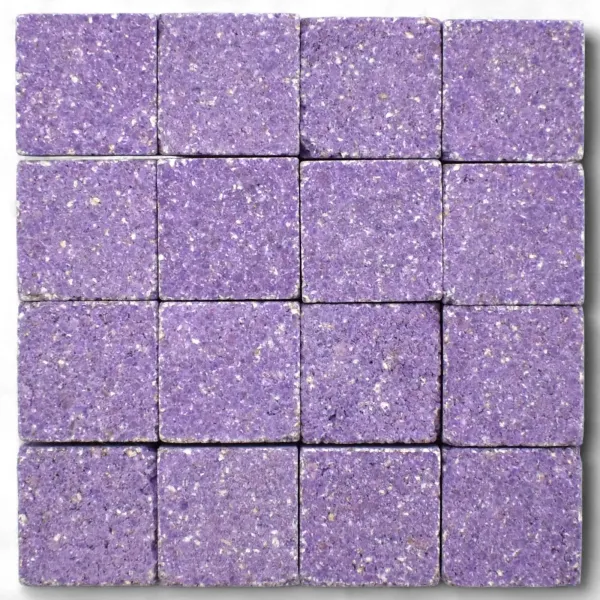 Mosaic tiles Byzantic purple - 10x10x4mm -200g