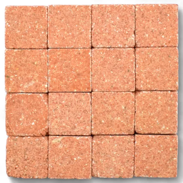 Mosaic tiles Byzantic tangerine - 10x10x4mm -200g