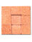 Mosaic tiles Byzantic tangerine - 10x10x4mm -200g