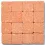 Mosaic tiles Byzantic tangerine - 10x10x4mm -200g