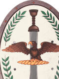Escudo romano Aquila, 35x49cm, Escudo romano con...