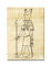 Ausmalbilder Ägypten 20x15cm Gott Horus auf echtem Papyrus