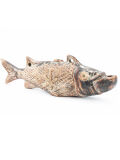 Oil lamp fish shaped clay lamp, 28cm