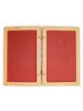 Tablilla de cera 14x9cm, Díptico Prisco, tablilla doble de escritura roja, tabula romana
