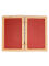 Tablilla de cera 14x9cm, Díptico Prisco, tablilla doble de escritura roja, tabula romana