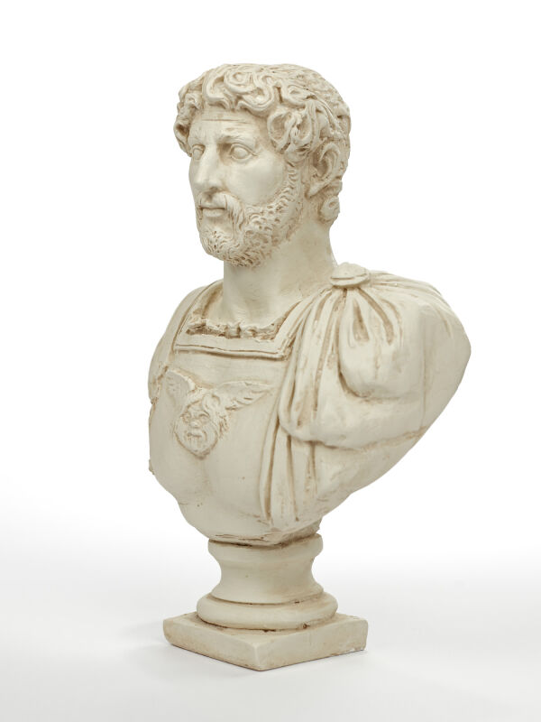 Hadrian roman emperor bust light patina