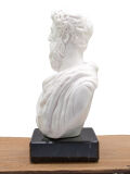 Marcus Aurelius Bust - Roman Emperor Statues with Pedestal - Sculptures Replica of Philosopher and Emperor