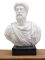 Marcus Aurelius Bust - Roman Emperor Statues with Pedestal - Sculptures Replica of Philosopher and Emperor