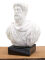 Bust of Marcus Aurelius - Roman Emperor Statues with pedestal - sculptures replica of the philosopher and emperor